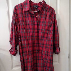 LANDS END Plaid Tunic SZ 24W, Like New!